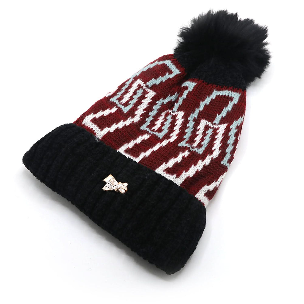 Women's Woolen Cap - Black, Women's Cap & Other Accessories, Chase Value, Chase Value