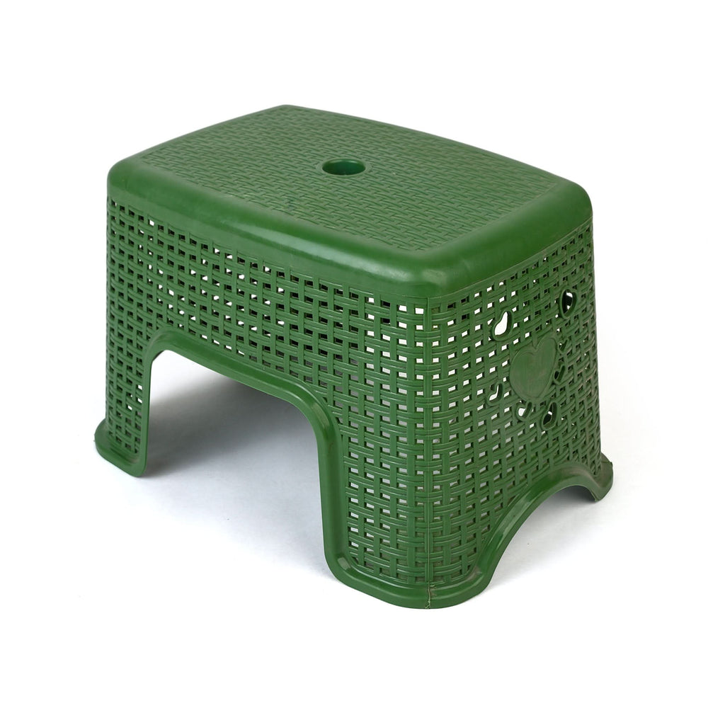 DWD Patra Mini Plastic Bathroom Stool - Green, Bathroom Stool, Chase Value, Chase Value