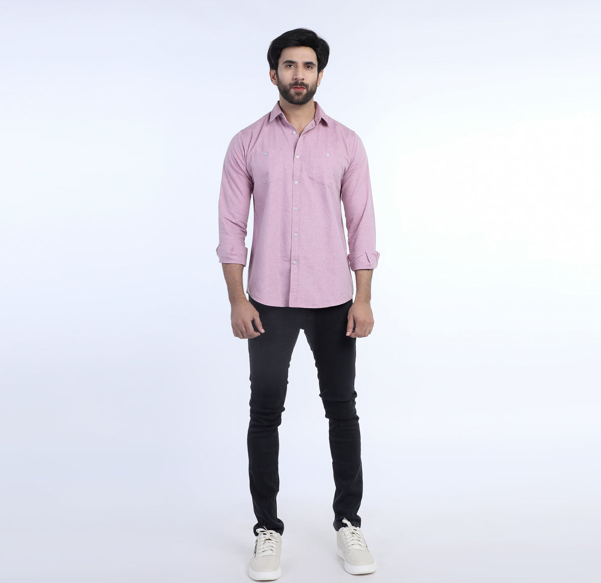 Eminent Men's Casual Chambray Shirt - Maroon, Men's Shirts, Eminent, Chase Value