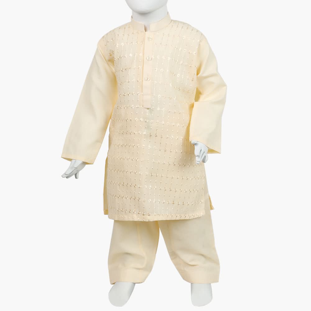 Boys Shalwar Suit - Cream, Boys Shalwar Kameez, Chase Value, Chase Value