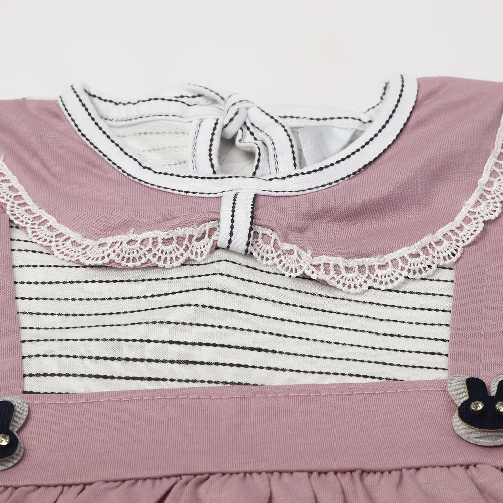 Girl's Tight Half Sleeves Suit - Light Purple, Girls Suits, Chase Value, Chase Value