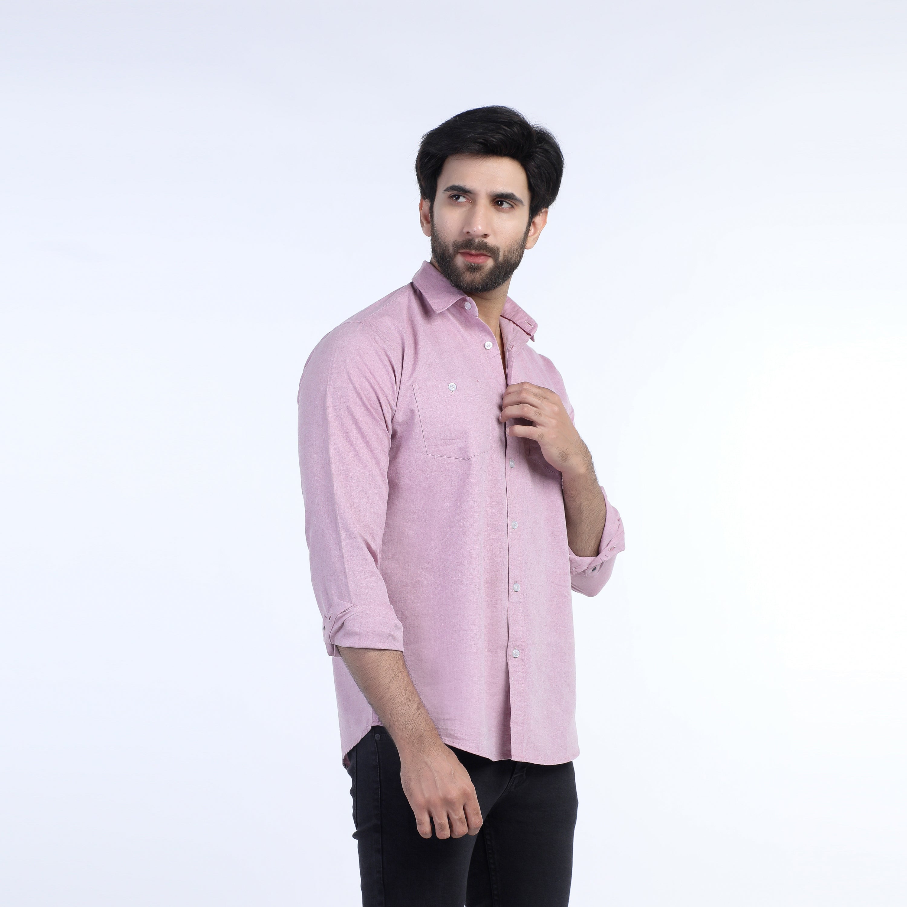 Eminent Men's Casual Chambray Shirt - Maroon, Men's Shirts, Eminent, Chase Value