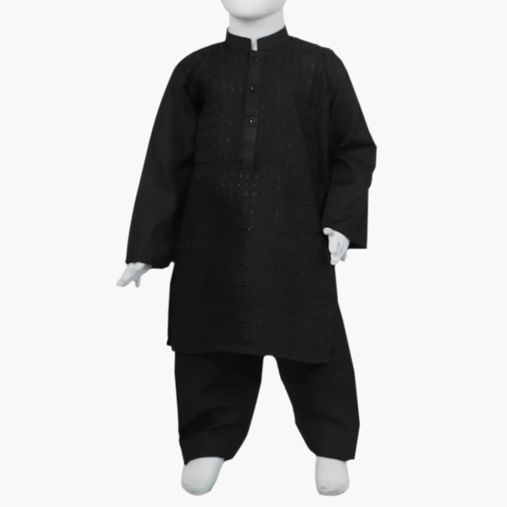 Boys Shalwar Suit - Black, Boys Shalwar Kameez, Chase Value, Chase Value