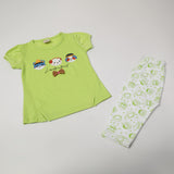 Girl's Half Sleeves Suit - Light Green, Girls Suits, Chase Value, Chase Value