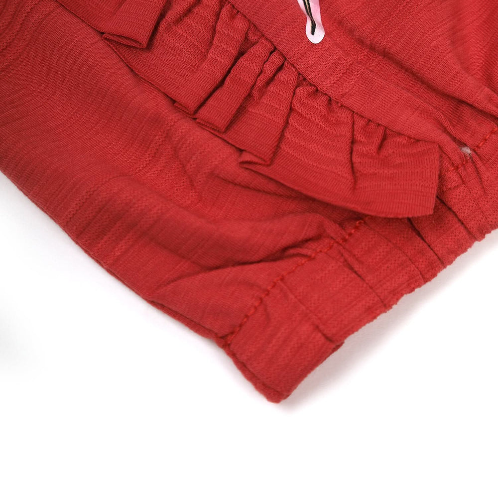 Girls Full Sleeves Tight Suit - Red, Girls Suits, Chase Value, Chase Value