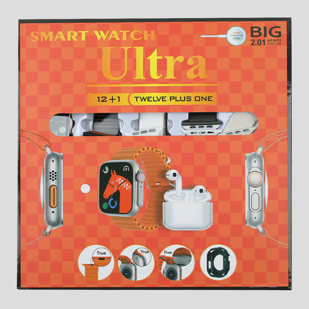 12 + 1 Ultra Smart Watch with Airbuds - 2.09 Infinite Display, Smart Watches, Chase Value, Chase Value