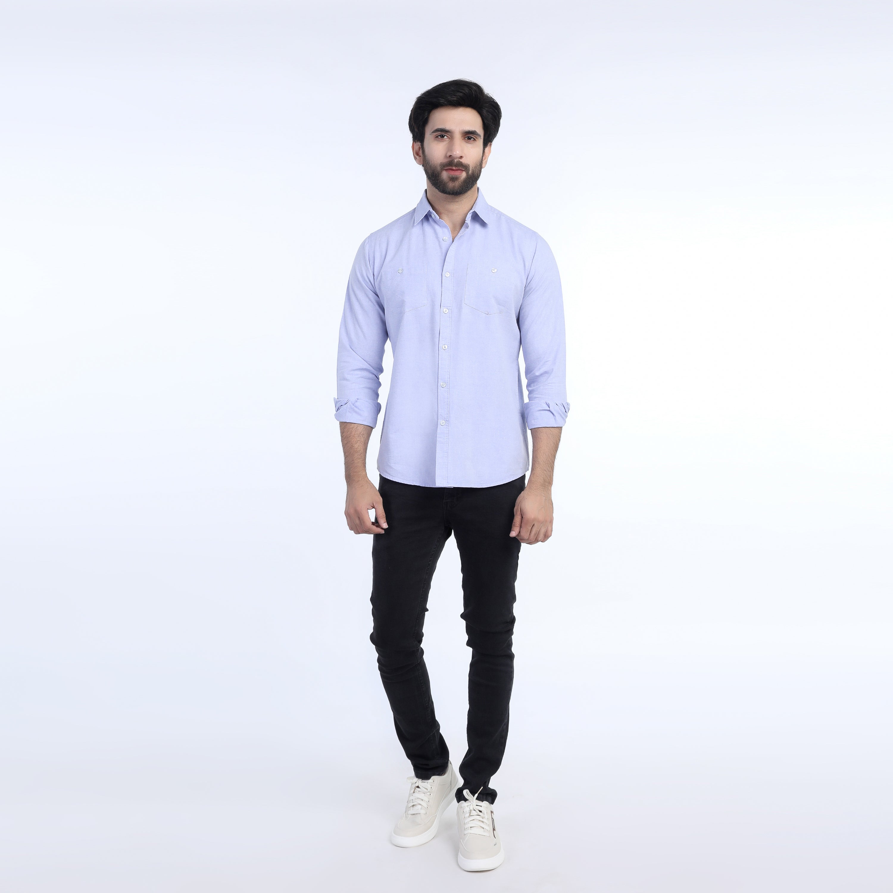 Eminent Men's Casual Chambray Shirt - Sky Blue, Men's Shirts, Eminent, Chase Value
