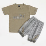 Boys Half Sleeves Suit - Olive Green, Boys Sets & Suits, Chase Value, Chase Value