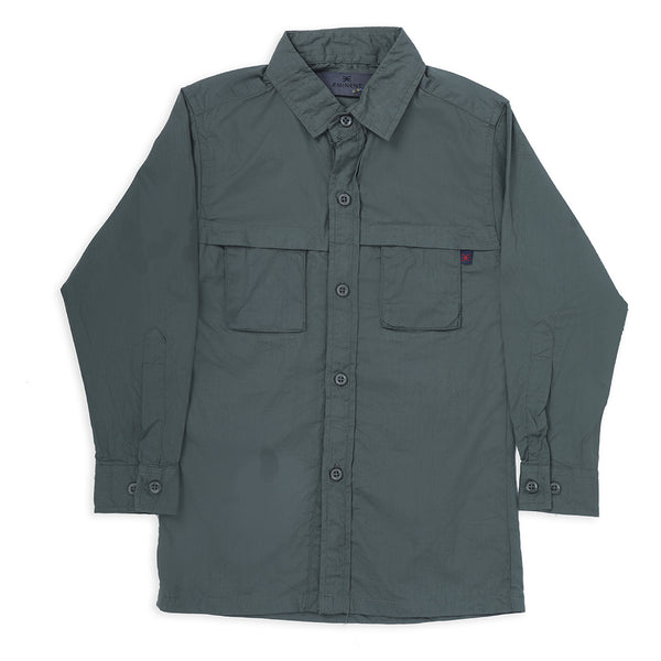 Eminent Boys Plain Shirt - Green