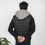 Men's Puffer Jacket - Grey & Black, Men's Jackets & Hoodies, Chase Value, Chase Value