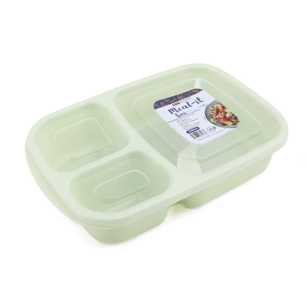 Max Ware Meal It Box Large With Spoon - Light Green, Glassware & Drinkware, Chase Value, Chase Value