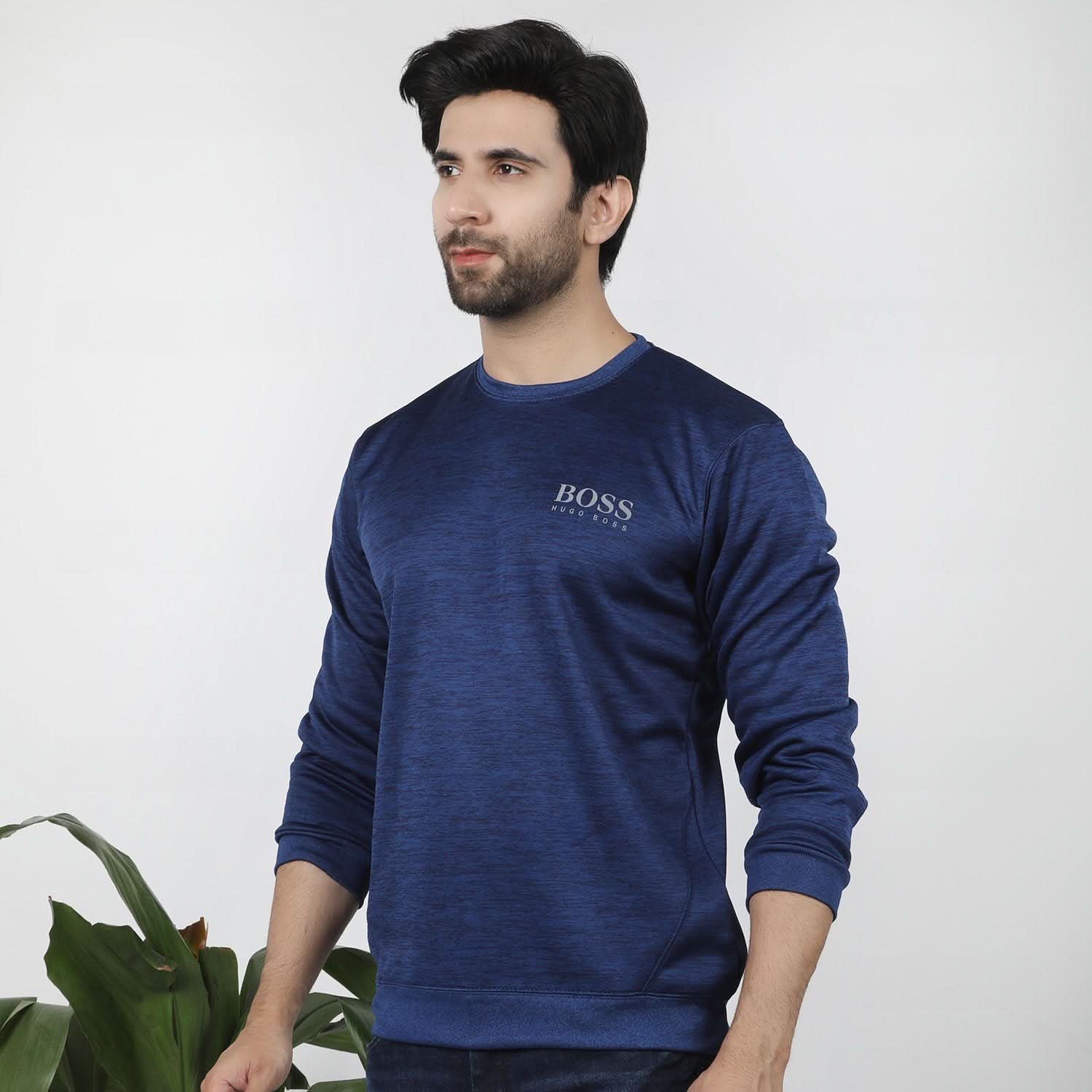 Men's Full Sleeves Sweat Shirt - Navy Blue, Men's Sweater & Sweat Shirts, Chase Value, Chase Value