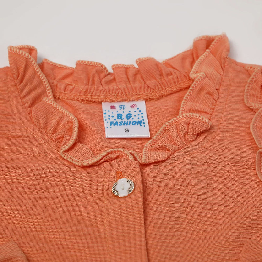 Girls Half Sleeves Suits - Peach, Girls Suits, Chase Value, Chase Value
