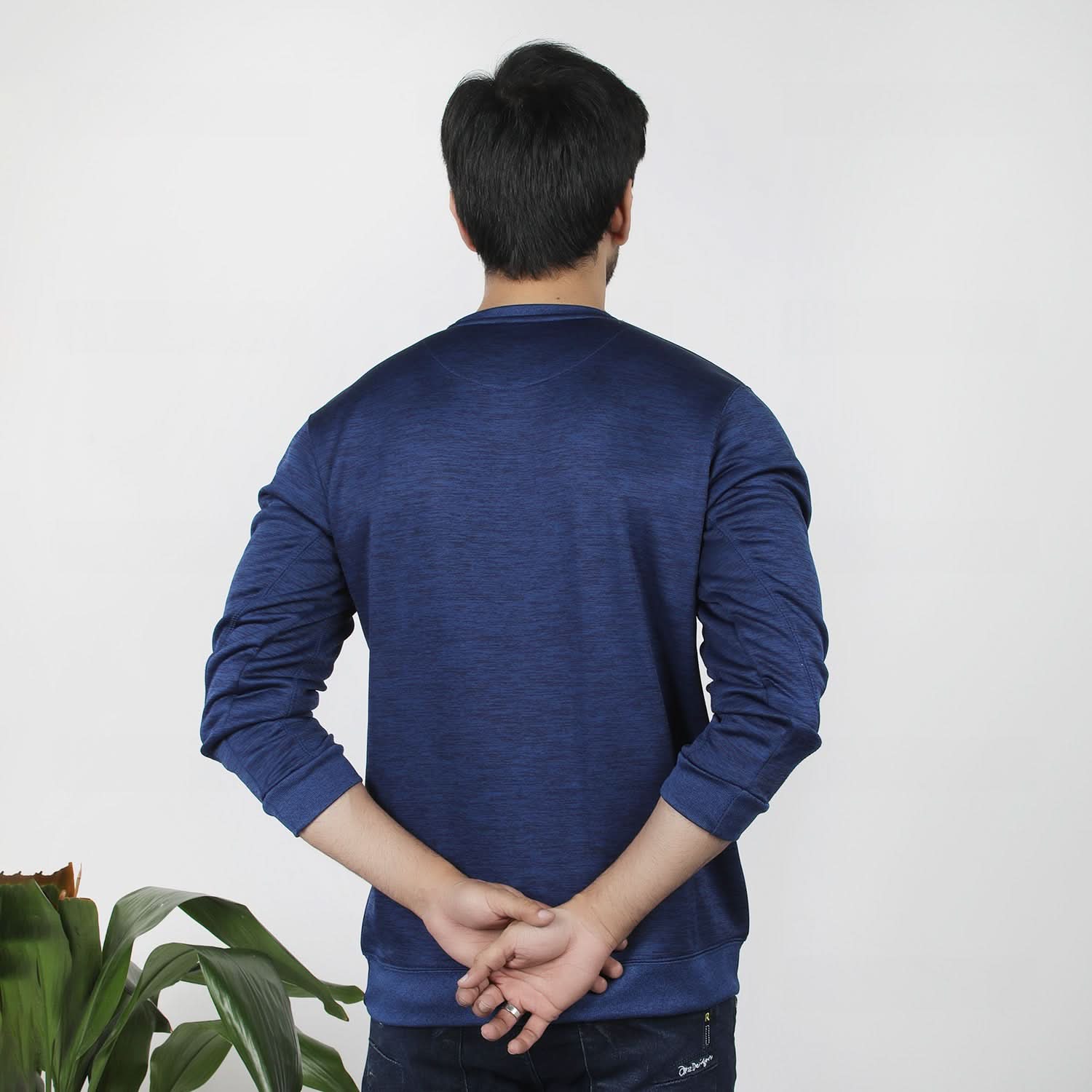 Men's Full Sleeves Sweat Shirt - Navy Blue, Men's Sweater & Sweat Shirts, Chase Value, Chase Value