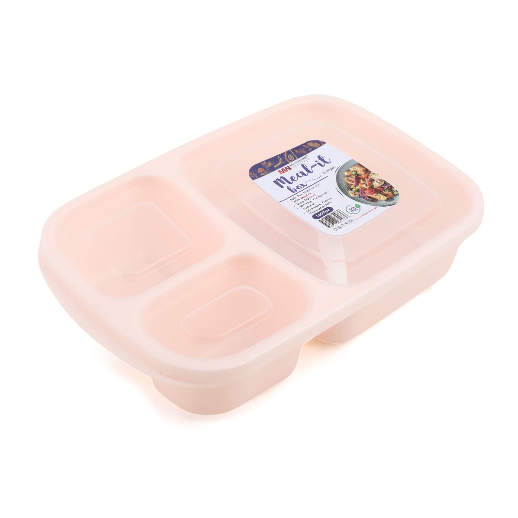 Max Ware Meal It Box Large With Spoon - Light Pink, Glassware & Drinkware, Chase Value, Chase Value