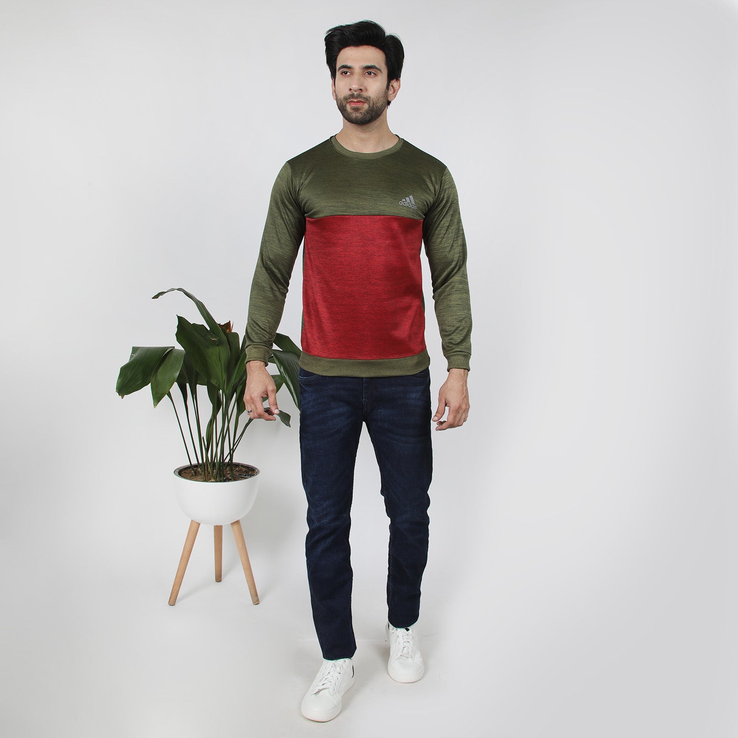 Men's Full Sleeves Sweat Shirt - Green, Men's Sweater & Sweat Shirts, Chase Value, Chase Value