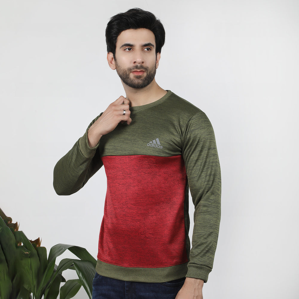 Men's Full Sleeves Sweat Shirt - Green, Men's Sweater & Sweat Shirts, Chase Value, Chase Value