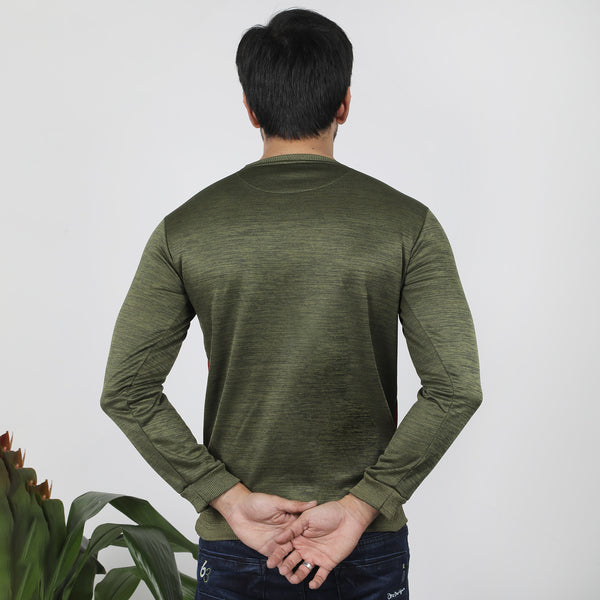 Men's Full Sleeves Sweat Shirt - Green