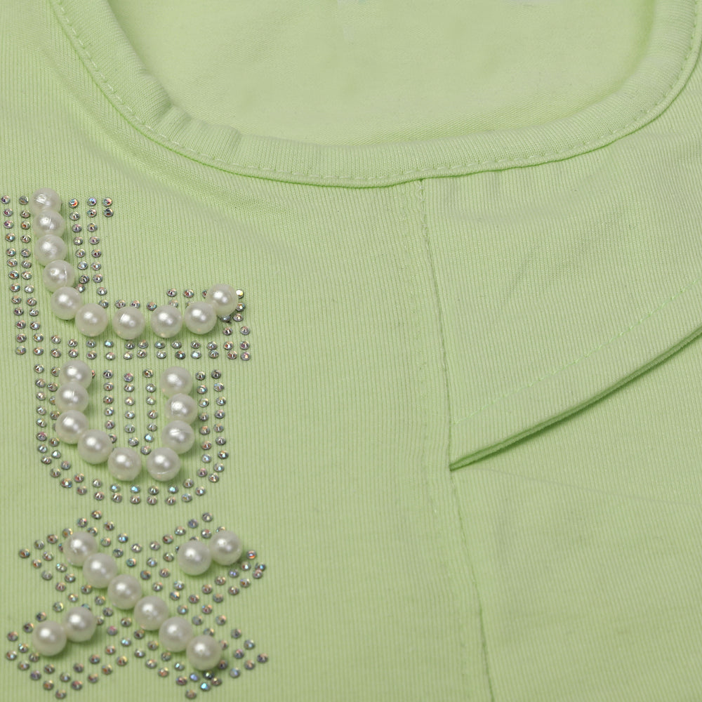 Girls Half Sleeves Suits - Green, Girls Suits, Chase Value, Chase Value