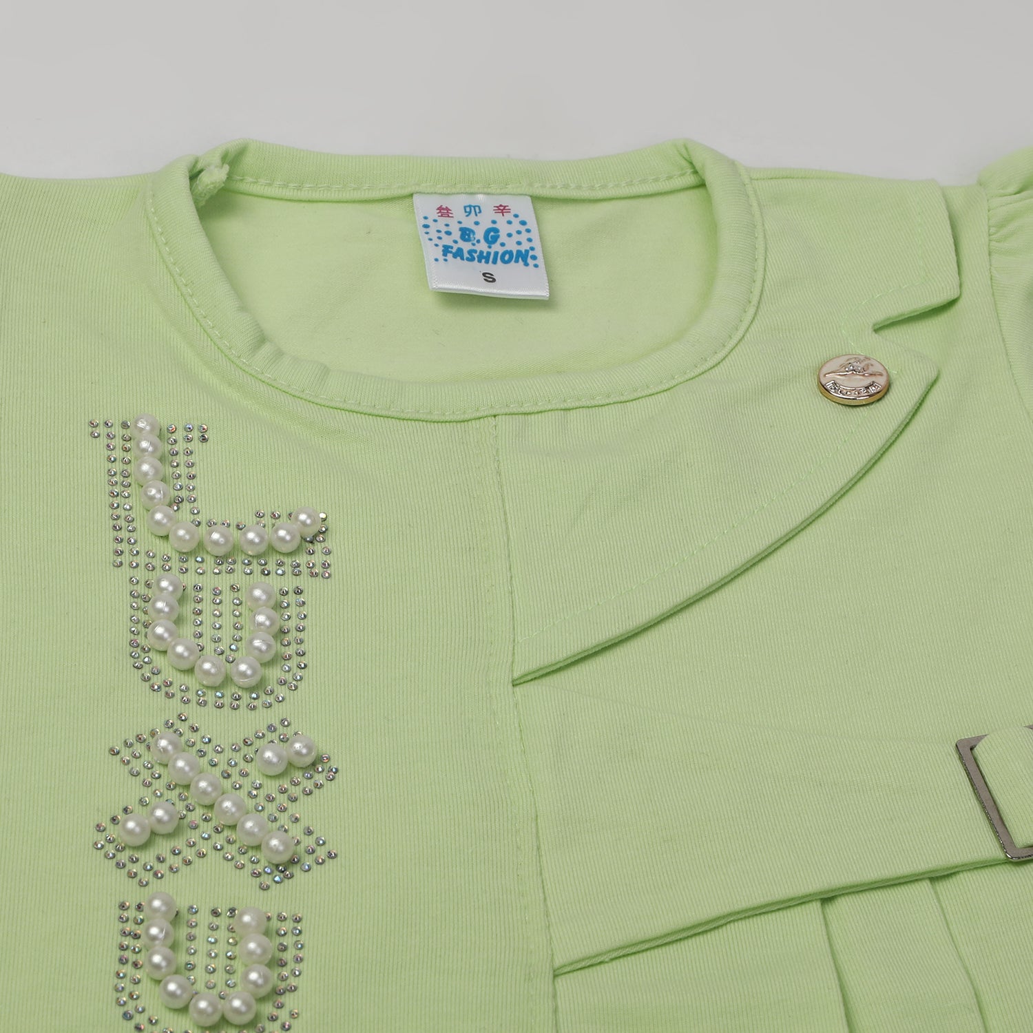 Girls Half Sleeves Suits - Green, Girls Suits, Chase Value, Chase Value