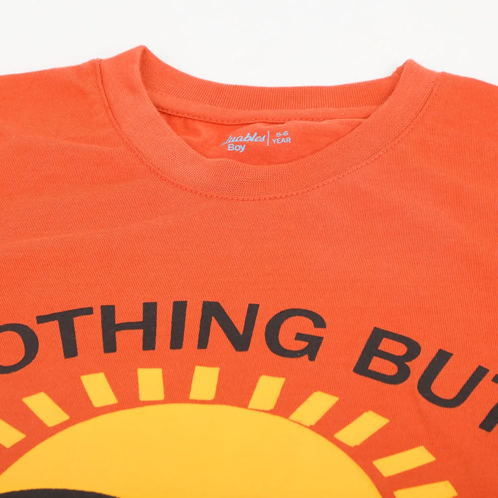 Boys Half Sleeves T-Shirt - Rust, Boys T-Shirts, Chase Value, Chase Value