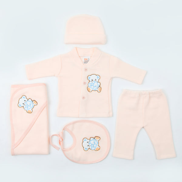 Newborn Full Sleeves Gift Set - Peach