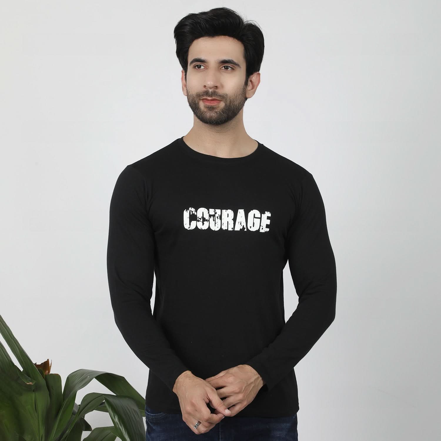 Men's Full Sleeves T-Shirt - Black, Men's T-Shirts & Polos, Chase Value, Chase Value