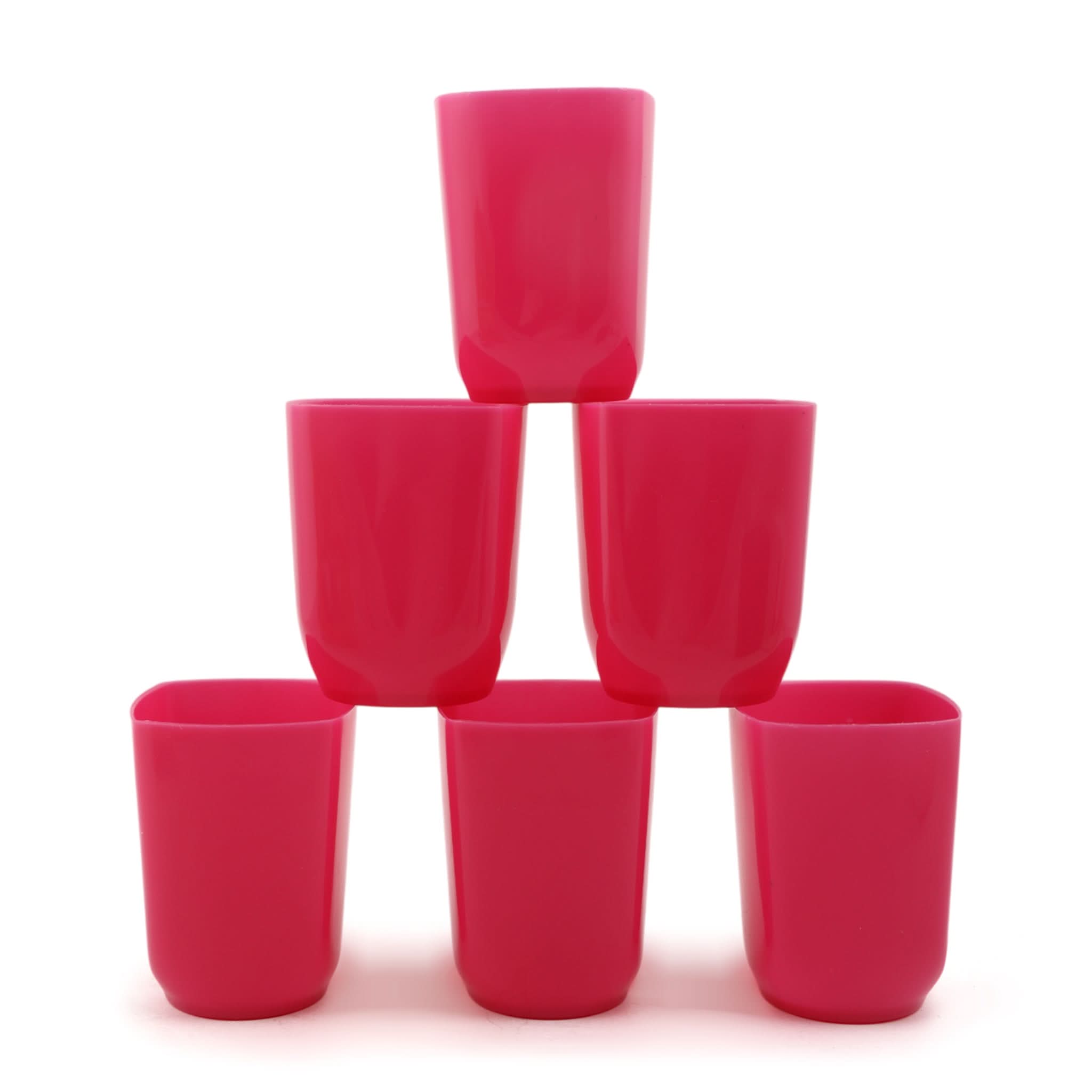 Crest Glass Pack Of 6 - Pink, Glassware & Drinkware, Chase Value, Chase Value