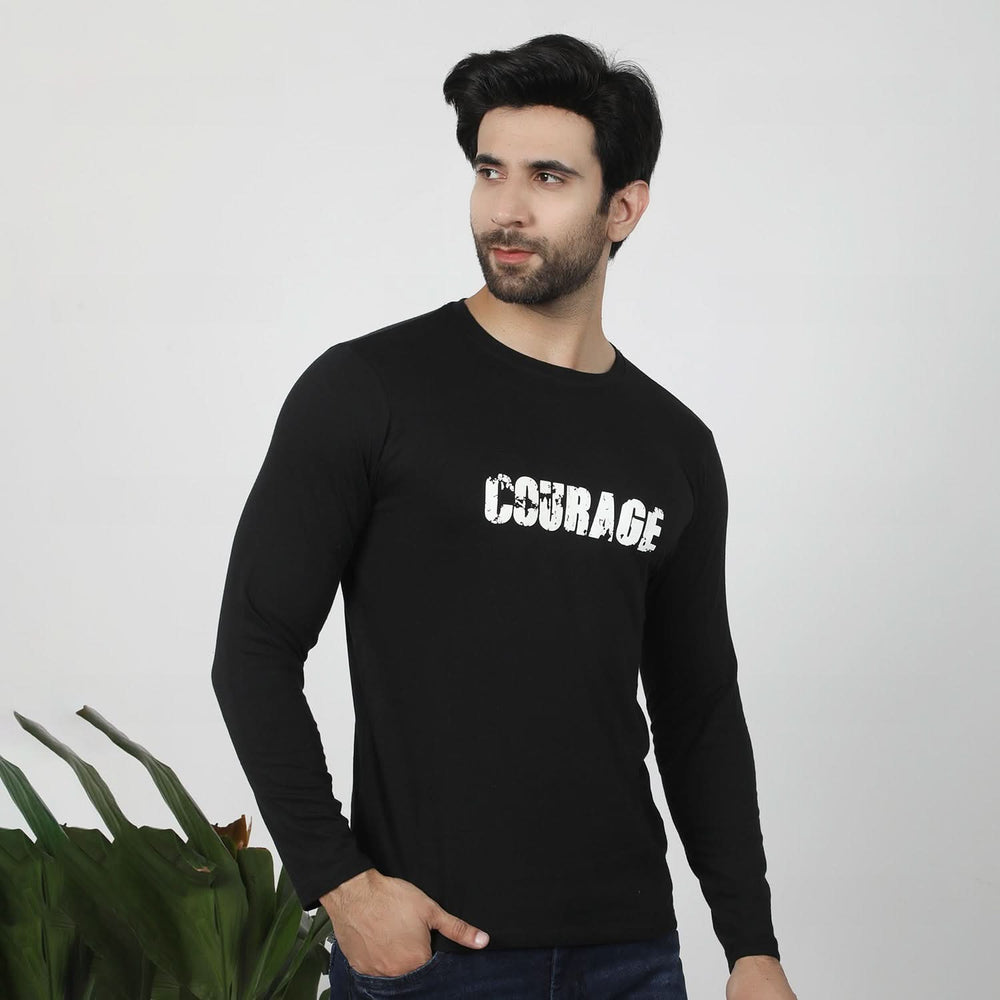 Men's Full Sleeves T-Shirt - Black, Men's T-Shirts & Polos, Chase Value, Chase Value