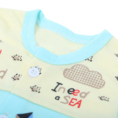 Newborn Boys Full Sleeves Suit - Sky Blue