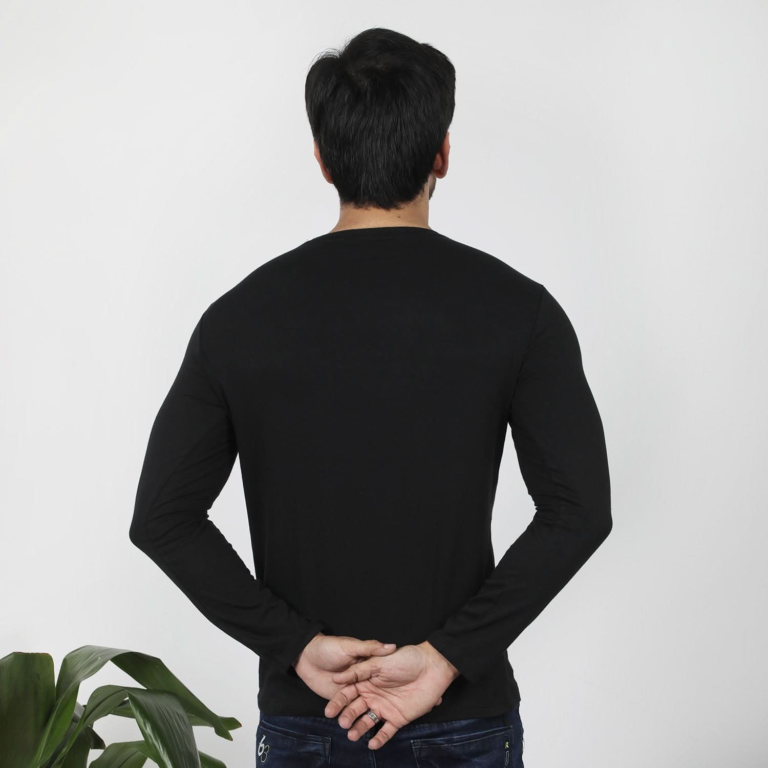 Men's Full Sleeves T-Shirt - Black, Men's T-Shirts & Polos, Chase Value, Chase Value