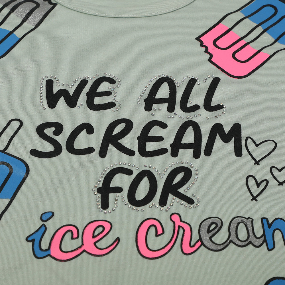 Girls Half Sleeves Short Suit - Sea Green, Girls Suits, Chase Value, Chase Value