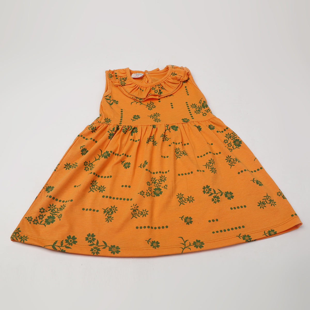Girls Knitted Frock - Orange, Girls Frocks, Chase Value, Chase Value