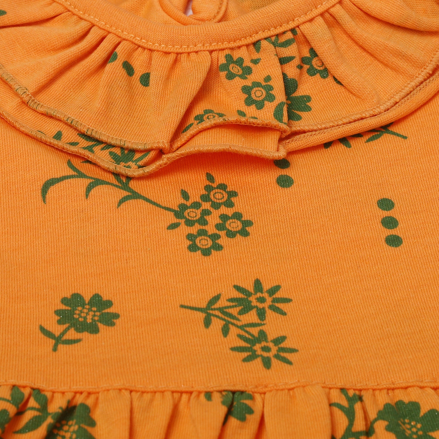 Girls Knitted Frock - Orange, Girls Frocks, Chase Value, Chase Value