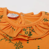 Girls Knitted Frock - Orange, Girls Frocks, Chase Value, Chase Value
