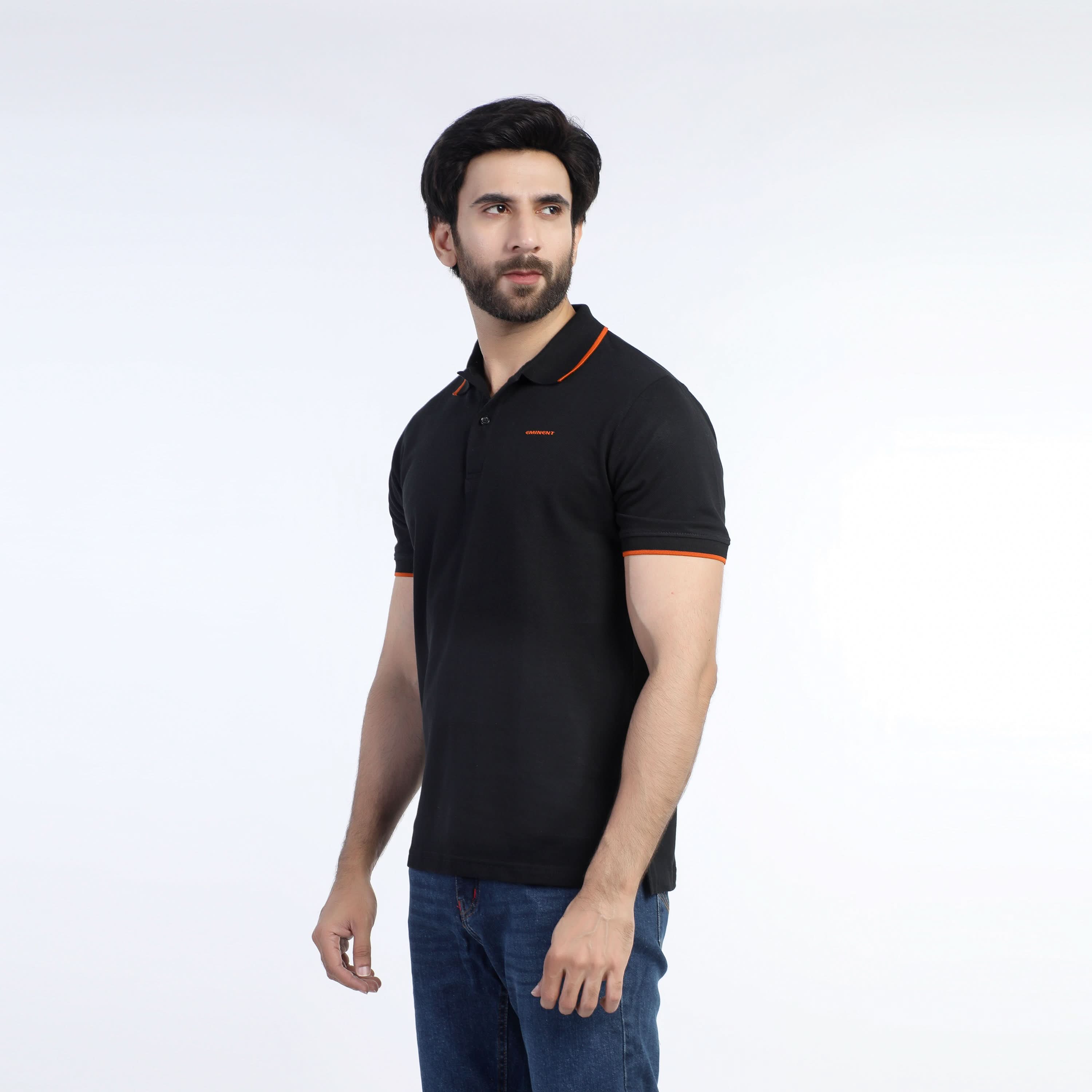 Eminent Men's Polo Half Sleeves T-Shirt - Black, Men's T-Shirts & Polos, Eminent, Chase Value