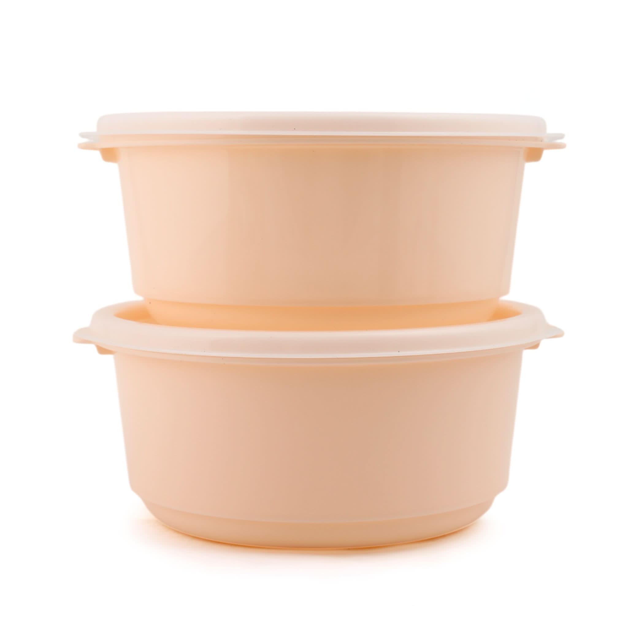Belli Plastic Ultra Crisper Box Medium 2 Pcs - Peach, Storage Boxes, Chase Value, Chase Value