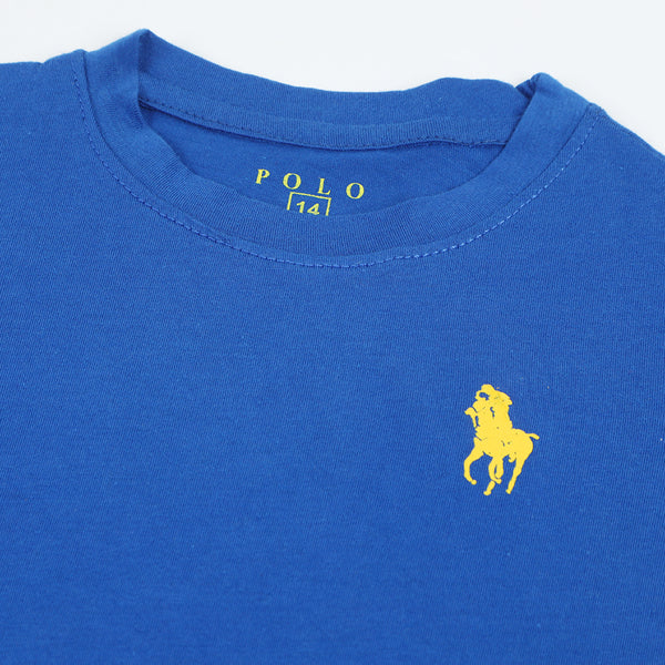Boys Polo Half Sleeves T-Shirt - Royal Blue