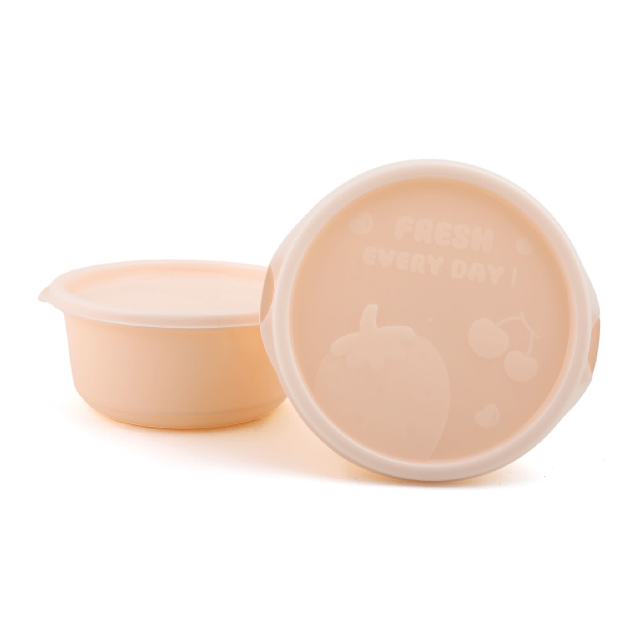 Belli Plastic Ultra Crisper Box Medium 2 Pcs - Peach, Storage Boxes, Chase Value, Chase Value