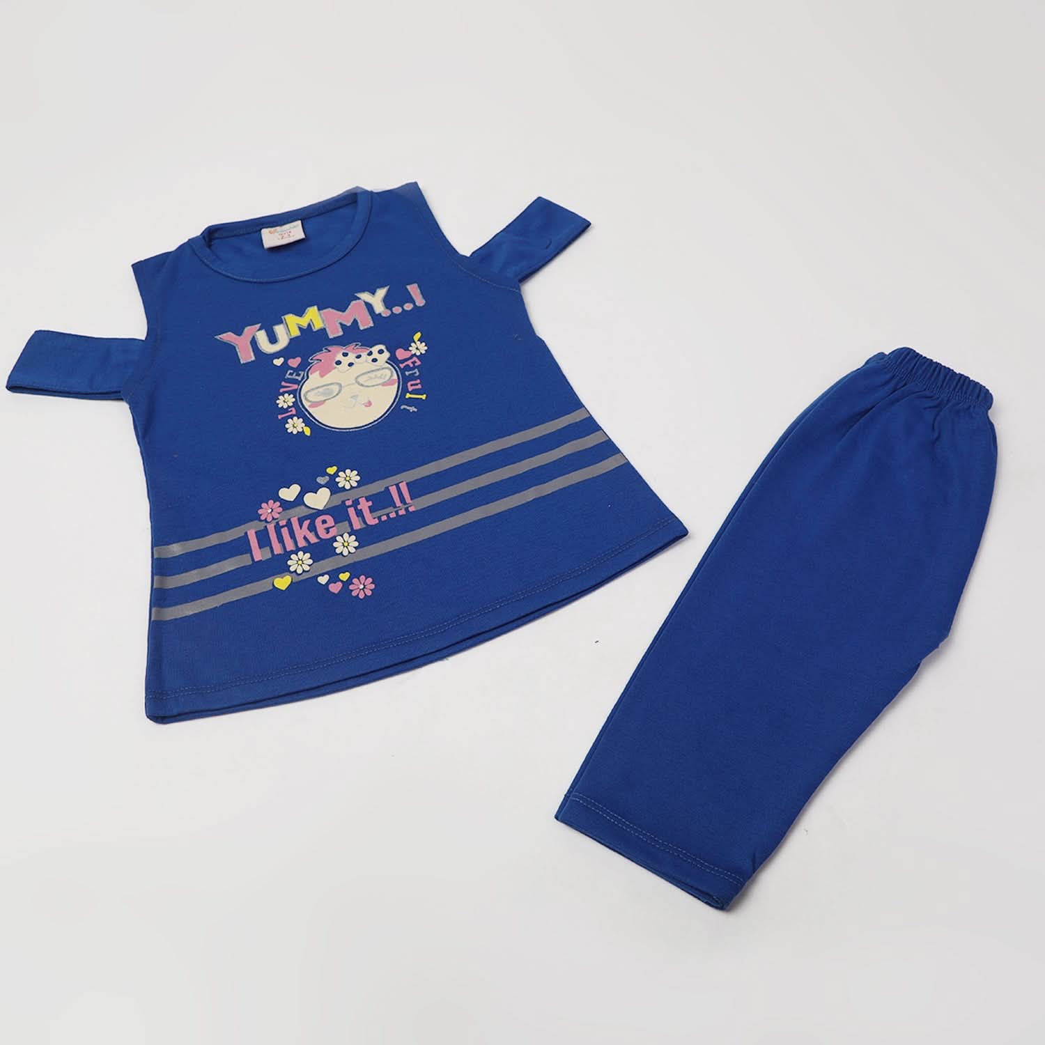 Girl's Half Sleeves Suit - Royal Blue, Girls Suits, Chase Value, Chase Value