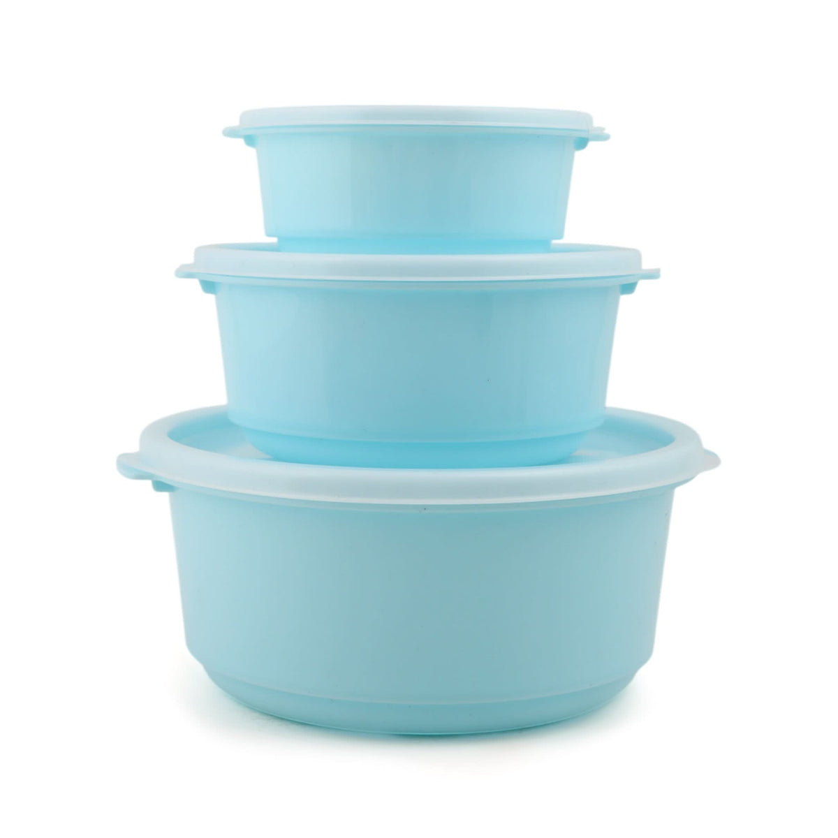 Belli Plastic Ultra Crisper Box 3 in 1 Set - Cyan, Storage Boxes, Chase Value, Chase Value