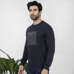 Eminent Men's Full Sleeves Sweat Shirt - Navy Blue