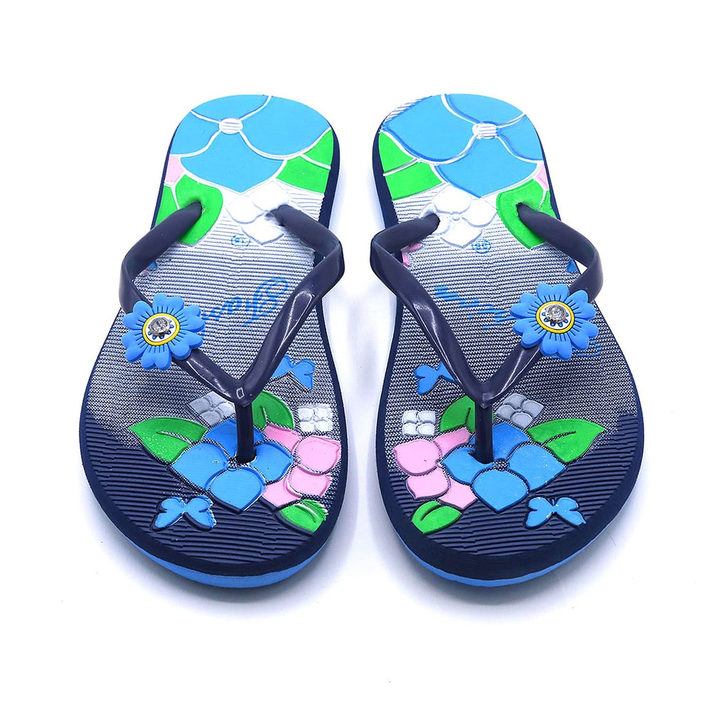 Women's Flip Flop Slipper - Navy Blue, Women Slippers, Chase Value, Chase Value