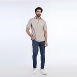 Eminent Men's Casual Half Sleeves Shirt - Beige, Men's Shirts, Eminent, Chase Value