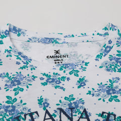 Eminent Girl's Half Sleeves T-Shirt - White
