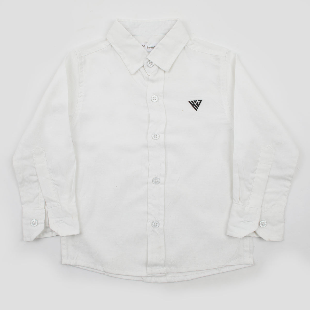 Boys Chambray Casual Full Sleeves Shirt - White, Boys Shirts, Chase Value, Chase Value