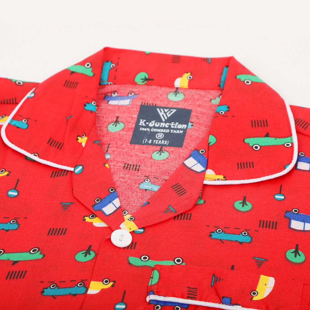Boys Night Suit - Red, Boys Sets & Suits, Chase Value, Chase Value