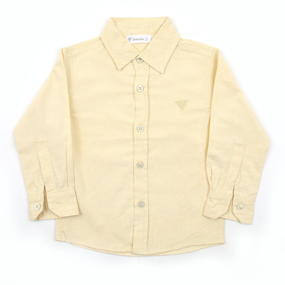 Boys Chambray Casual Full Sleeves Shirt - Lemon, Boys Shirts, Chase Value, Chase Value