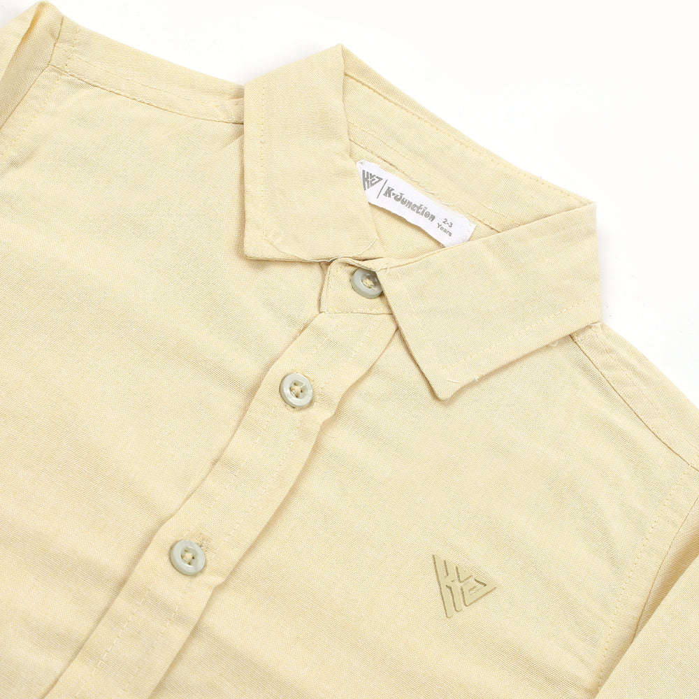 Boys Chambray Casual Full Sleeves Shirt - Lemon, Boys Shirts, Chase Value, Chase Value