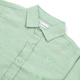 Boys Chambray Casual Full Sleeves Shirt - Ice Green, Boys Shirts, Chase Value, Chase Value